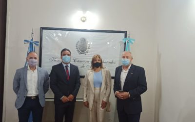 La Cámara de Diputados de Mendoza distinguió hoy a Graciela Funes de la Cámara de Comercio, Industria y Agricultura de Gral. San Martín
