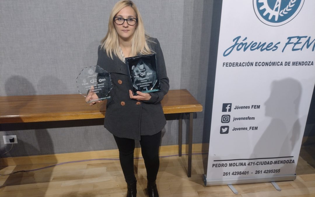 María Romina Canales ganó el Premio Joven Empresario Mendocino